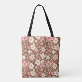 Floral Tote Bag - Over The Shoulder トートバッグ (裏面)