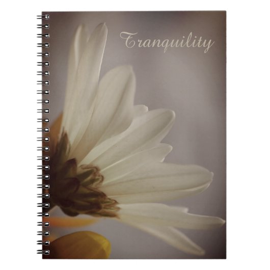 Floral Tranquility Photo Spiral Notebook ノートブック (正面)