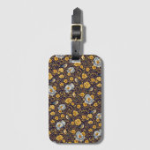 Floral Travel Luggage Tag ラゲッジタグ (正面縦)