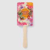 Floral Tropical Orange Slice Hand Fan Set ハンドファン (裏面)
