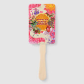Floral Tropical Orange Slice Hand Fan Set ハンドファン (正面)