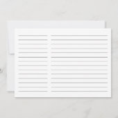 Floral Tropical Paradise Recipe for the Bride Card (裏面)