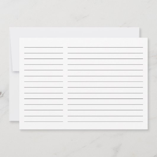 Floral Tropical Paradise Recipe for the Bride Card (裏面)