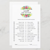 Floral Tropical Paradise Would She Rather Game (正面/裏面)