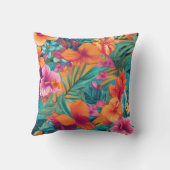 Floral Tropical Vibrant Beauty Interior  クッション (裏面)