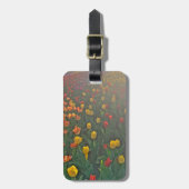 Floral Tulip Luggage Tag ラゲッジタグ (正面縦)