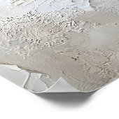 Floral Two Hearts Print, Valentine Romantic Heart ポスター (角)