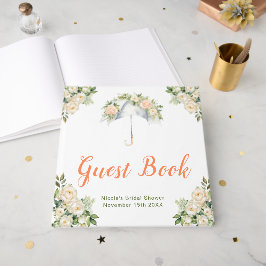 Floral Umbrella Bridal Shower Guest Book ゲストブック