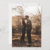 floral unique colorful photo wedding invitation 招待状 (裏面)