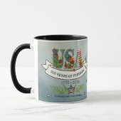 Floral USA 250th Anniversary Patriotic Coffee Mug マグカップ (左)