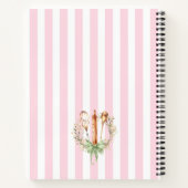 Floral Utensils Cooking Bakery Recipe Notebook ノートブック (裏面)
