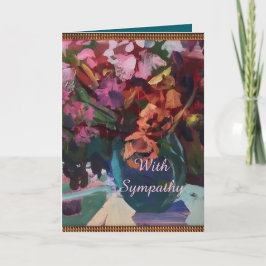 FLORAL VASE SYMPATHY CARD サンキューカード