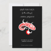 Floral Vector Art Poster – Retro Folk Flower Desig セーブザデート (正面)