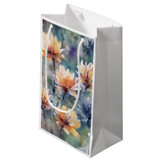 Floral vibes スモールペーパーバッグ (正面アングル)