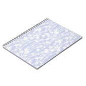 Floral Vines (Periwinkle) ノートブック (左側)