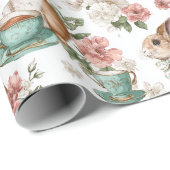 Floral Vintage Rabbits | Easter Wrapping Paper ラッピングペーパー (ロールコーナー)
