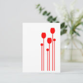 Floral Vintage rot red ポストカード (スタンド正面)