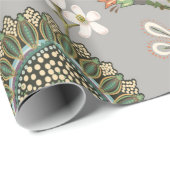 Floral Vintage seamless pattern. Botanical wallpap ラッピングペーパー (ロールコーナー)