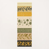 Floral Vintage Stripes ヨガマット (正面)