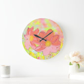 Floral Wall Clock ラージ壁時計 (ホーム)