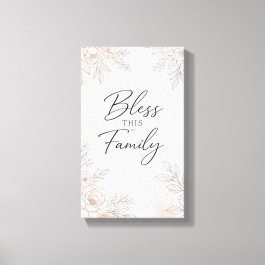 Floral Wall Deco キャンバスプリント (正面)