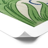 Floral wallpaper design ポスター (角)