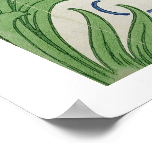 Floral wallpaper design ポスター (角)