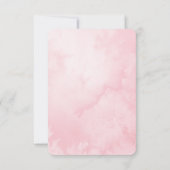 Floral Watercolor Baby Girl Shower Invitation 招待状 (裏面)