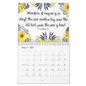 Floral Watercolor Bible Verse Calendar カレンダー (3月 2027)