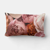 Floral Watercolor Botanical Pillow ランバークッション (裏面)