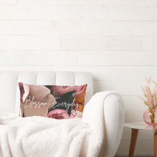 Floral Watercolor Botanical Pillow ランバークッション