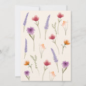 Floral Watercolor Brunch Mothers Day 招待状 (裏面)