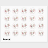 Floral Watercolor Easter Envelope Seal ラウンドシール (シート)