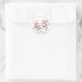 Floral Watercolor Easter Envelope Seal ラウンドシール (バッグ)