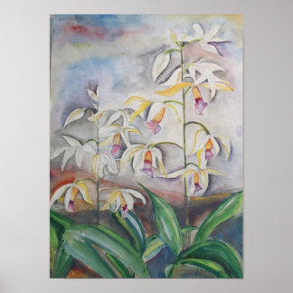 Floral Watercolor – Elegant Flower Wall Art ポスター