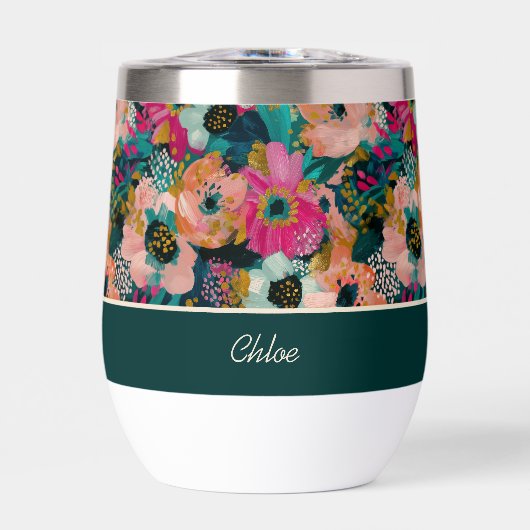 Floral Watercolor Name  (正面)