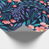 Floral watercolor seamless pattern. ラッピングペーパー (角)