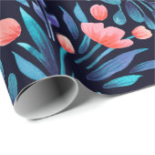 Floral watercolor seamless pattern. ラッピングペーパー (ロールコーナー)