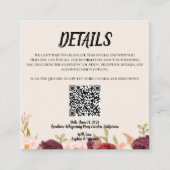 Floral Watercolor Wedding エンクロージャーカード (正面)