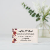 Floral Watercolor Wedding Design エンクロージャーカード (スタンド正面)