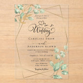 Floral Wedding アクリル招待状 (正面)