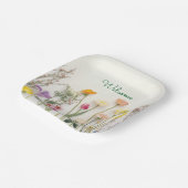 floral wedding  ペーパープレート (傾斜あり)