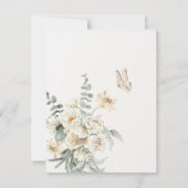 Floral wedding arch watercolor 招待状 (裏面)