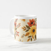 Floral Wedding Gift Mug コーヒーマグカップ (正面左)