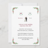 Floral Wedding Invitation (正面)