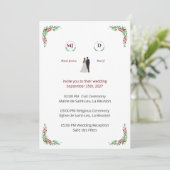 Floral Wedding Invitation (スタンド正面)
