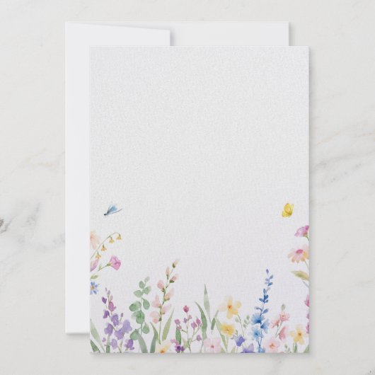 Floral Wedding Invitation 招待状 (正面)