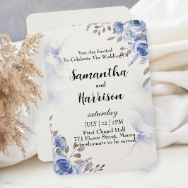 floral wedding invitation card サンキューカード