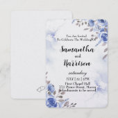 floral wedding invitation card サンキューカード (正面/裏面)