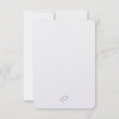 floral wedding invitation card サンキューカード (裏面)